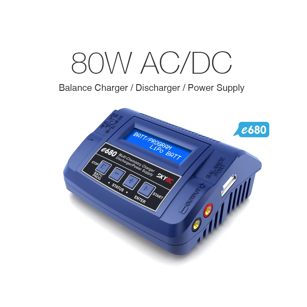 Балансирующее зарядное устройство SKYRC e680 80 Вт переменного/постоянного тока 13 8 В