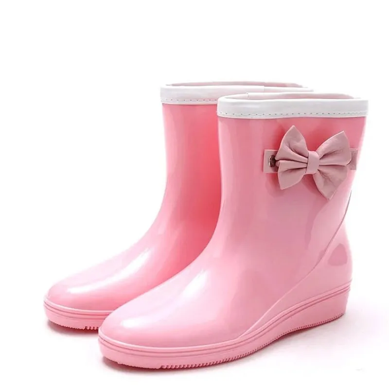 Aleafalling/Модная женская теплая обувь непромокаемые ботинки до середины голени на