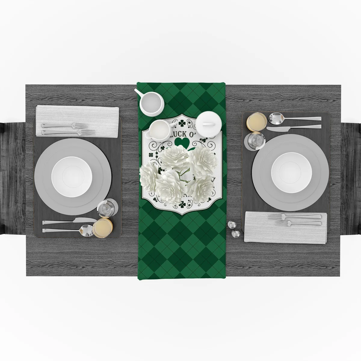 Четыре листа клевера медаль настольная дорожка s настольный флаг скатерти