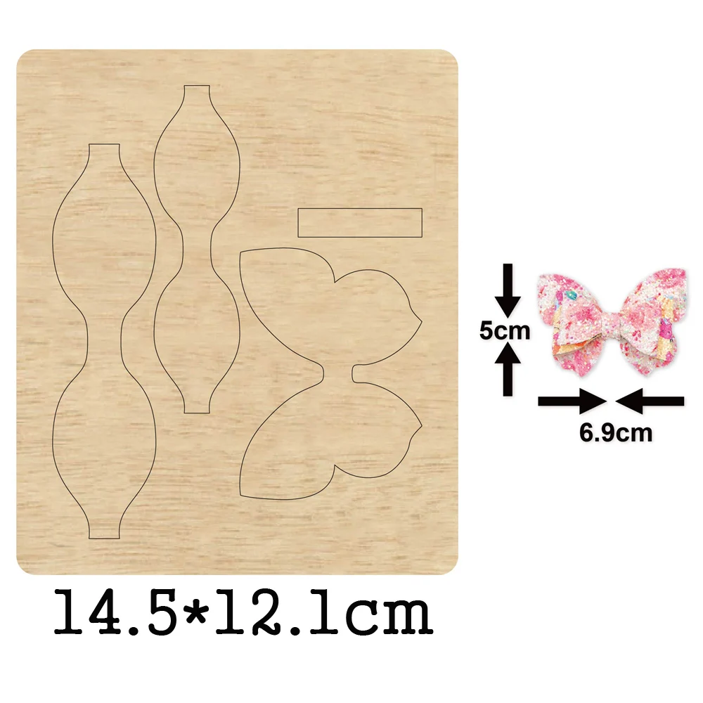 

Bow-Knot Headdress Cutting Dies 2020 New Die Cut &Headband Wooden Dies Suitable for Common Die Cutting Machines on the Market