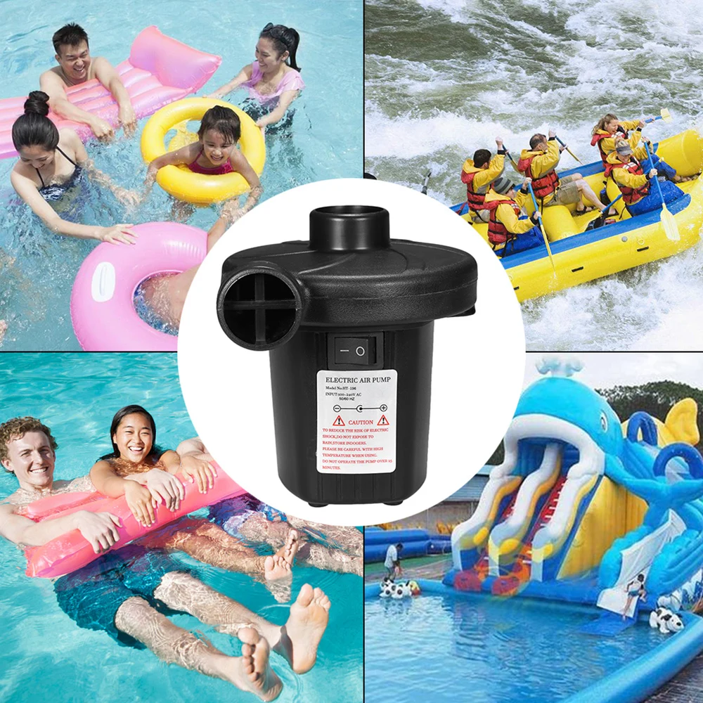 

Electric Air Pump Portable Quick Filling Air Mattress Pump for Airbed Inflatable Pool Boat Sofa Bathtub Swim Rings Toy