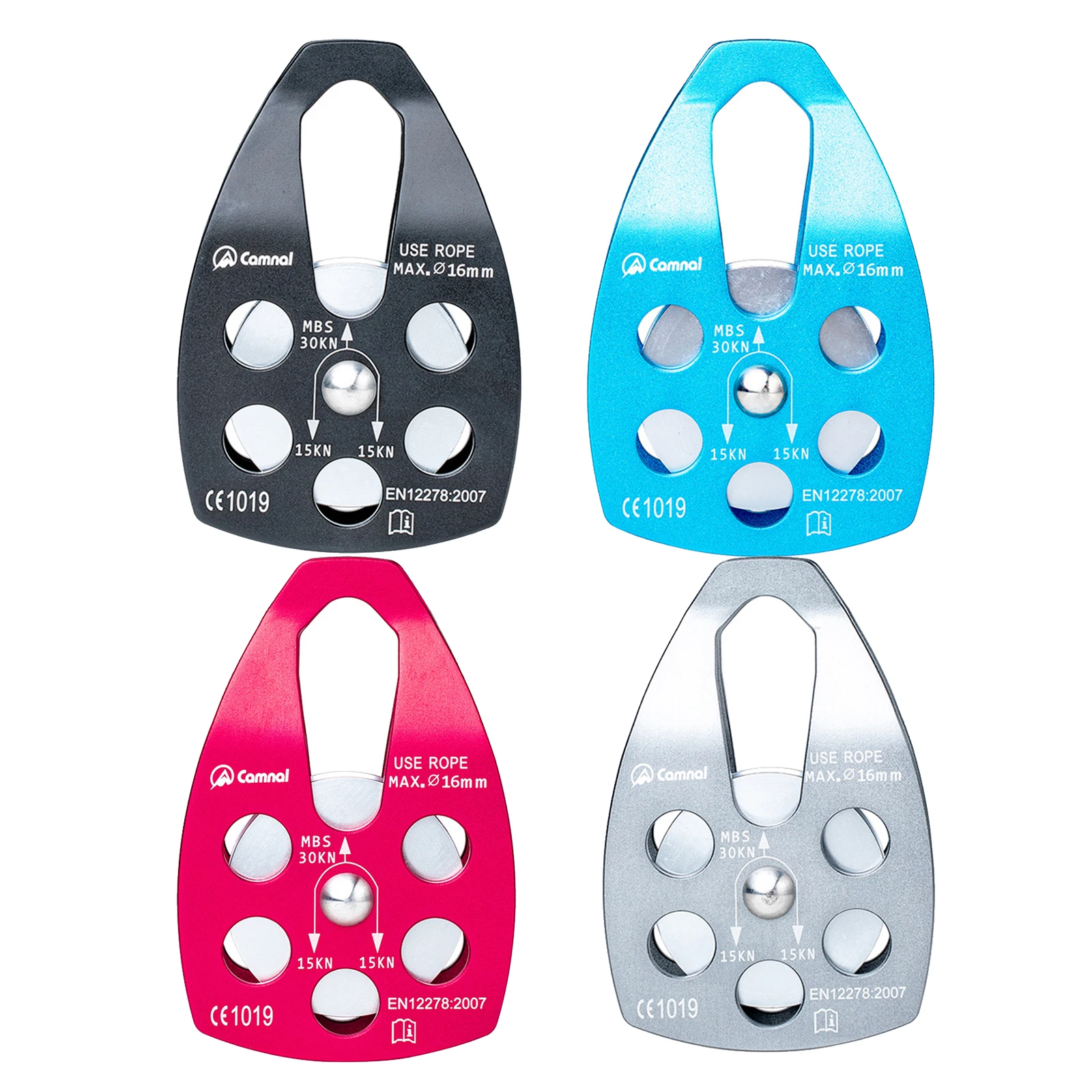 

CE Certified 30kN Pulley Single Roller Puelley Hardware for Climbing, Rescuing, Lifting,Hitch Tending Rappelling Pulley