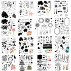 Многослойный торт Бабочка всплывающие Цветочные Цветущие Лепестки розы Лотос дорожка штампы набор для скрапбукинга и открыток сделай сам поделок 2021 Новинка