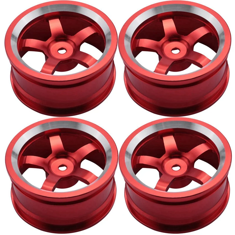 

4Pcs Aluminum 52MM Wheel Rims for RC 1/10 On-Road Drift Traxxas HSP Tamiya HPI Kyosho RedCat SAKURA