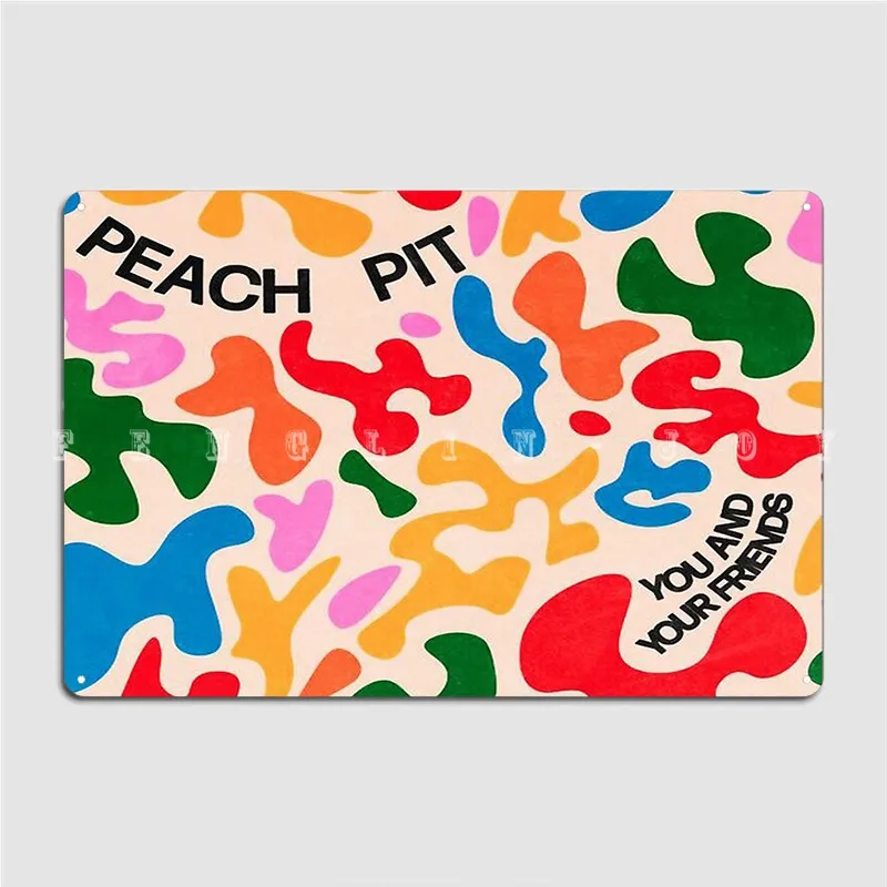 

Peach Pit. Metal Sign Cinema Living Room Cave Pub Create Poster Tin Sign Poster
