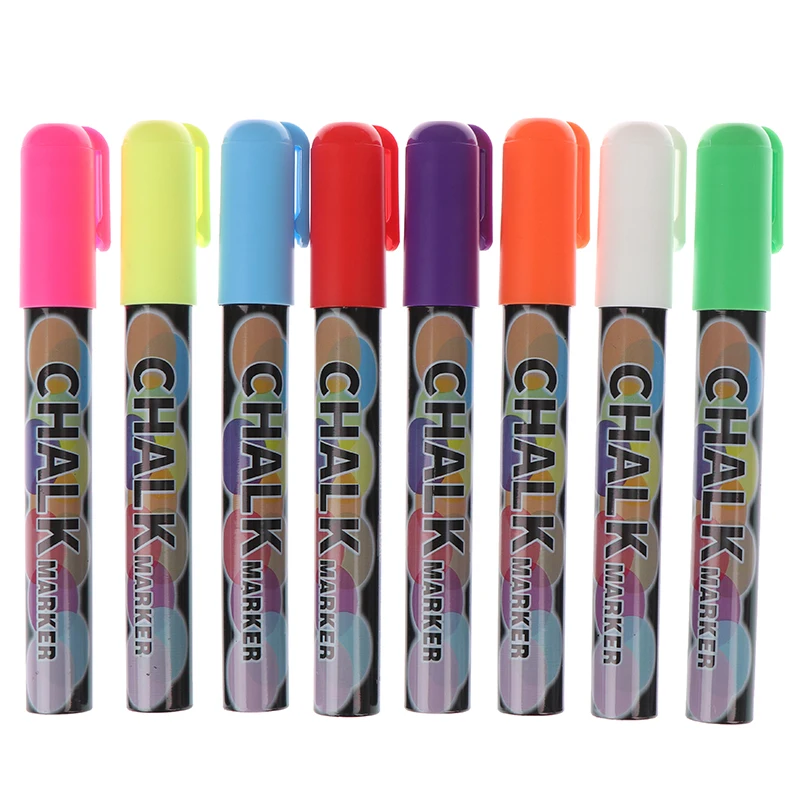 1 шт. 8 видов цветов цветной двойной жидкий мел хайлайтер флуоресцентный неоновый