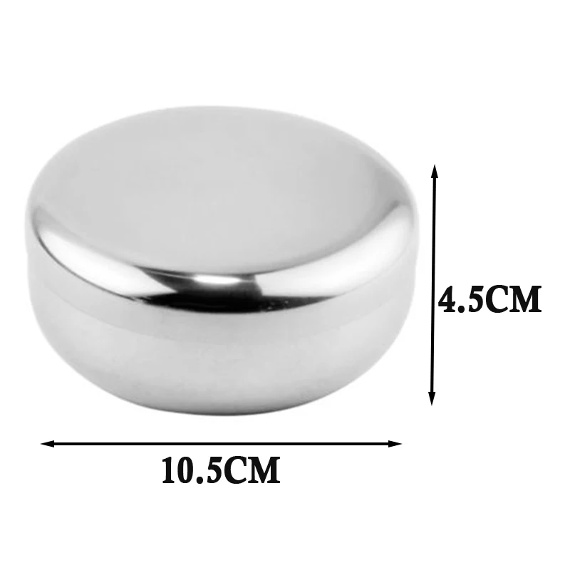 

Korean Stainless Steel Rice Bowl Dish Korea Warm Bowl Traditional Bowl With Lid Mixing Seasoning Kitchen Outdoor Camping Bowls