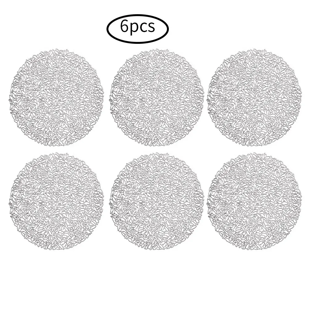 Полые Коврики для столовой посуды из ПВХ водонепроницаемая тарелка украшения