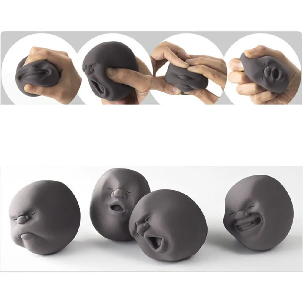 Игрушки для лица с человеческими эмоциями Vent Ball Squishy Face Забавный человеческий шар