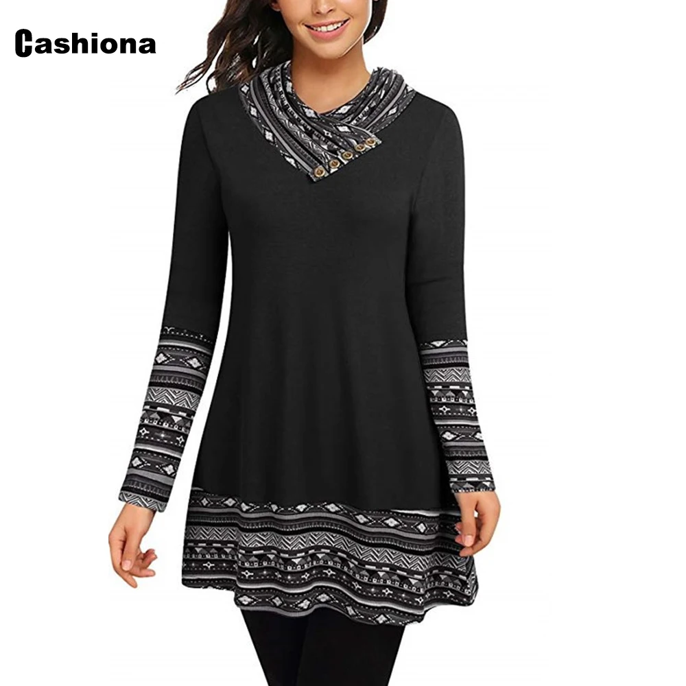 Женская Повседневная футболка в клетку с воротником-стойкой | одежда