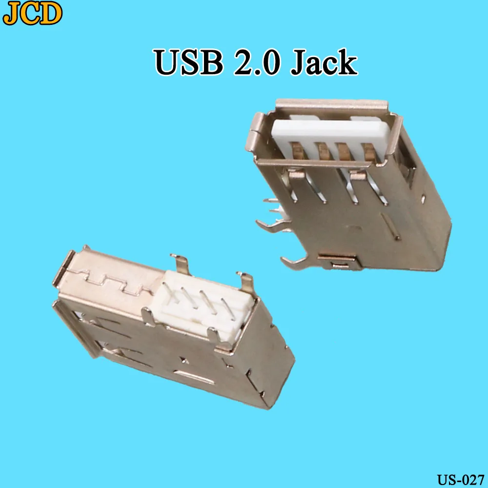 JCD 1 шт./лот usb type-A Female PCB Mount Socket Разъем высокое качество вертикальный Usb A Jack разъем