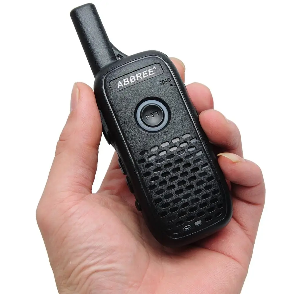 ABBREE AR Q2 Professional удобная портативная рация Mini VOX Dual PTT USB зарядка UHF Двусторонняя