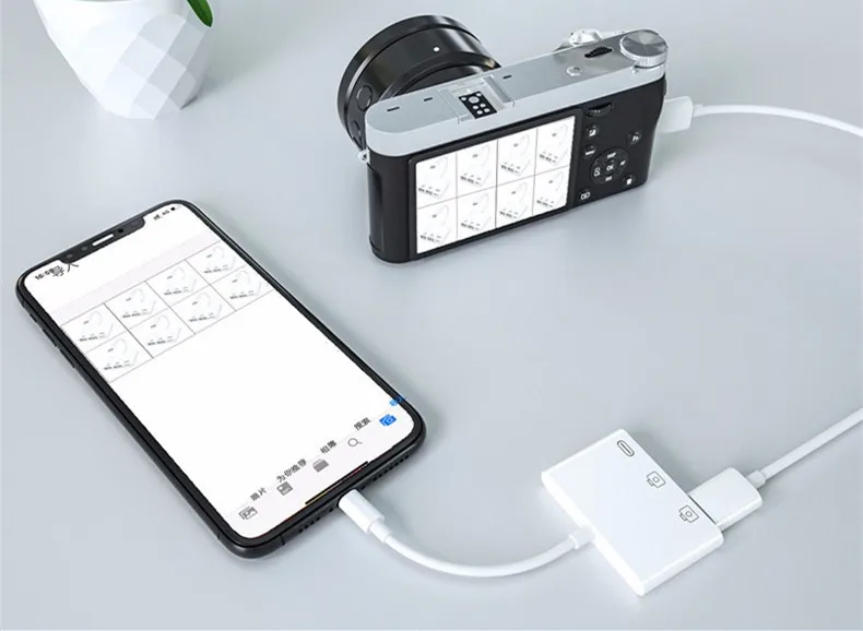 Адаптер OTG с двумя USB портами 3 0 мАч поддержкой зарядки|Картридеры| |