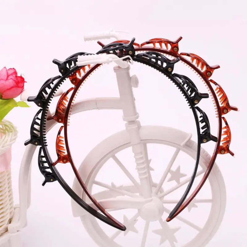 Бесплатная доставка двойной Слои Твист косу головная повязка для волос