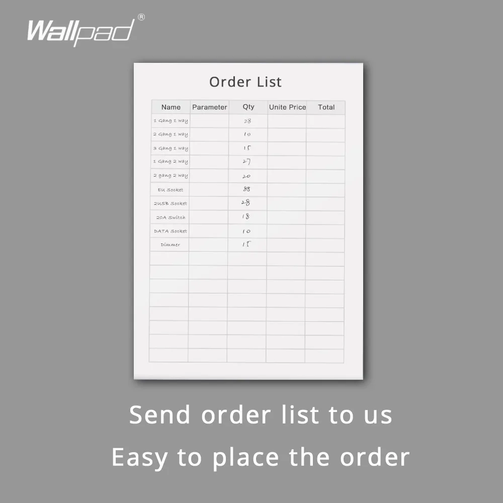 Розетка для спутникового телевидения Wallpad панель из хрустального стекла 110 250 В 10A