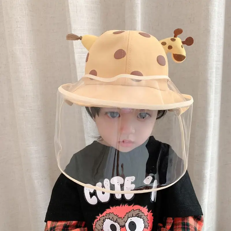 

Детская Солнцезащитная шапка с защитой от попадания капель с детской шапкой в форме оленя съемное покрытие лица Панама
