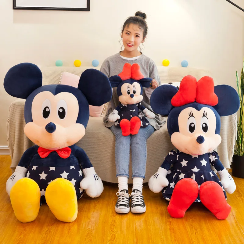 Stuffed Mickey&ampMinnie Mouse Doll Plush Toy Soft Star Mickey Minnie Dolls Cushion Pillow Birthday Wedding Gifts for Kids Children | Игрушки