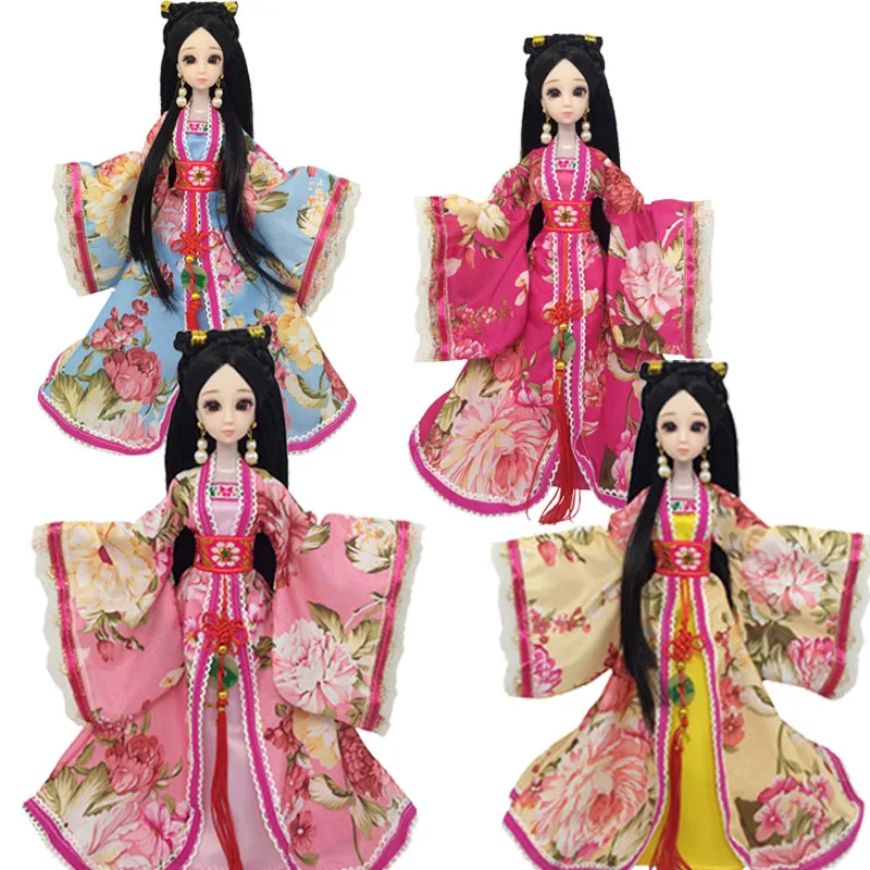 

1PC Ancient Traditional Beauty Costume Clothes For Barbie Dolls Dress 1:6 BJD Doll COSPLAY Clothes Outfits Kids DIY Toys