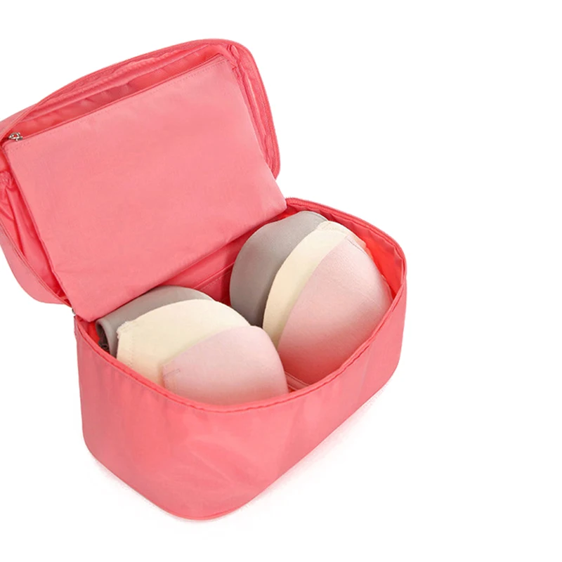 

Storage Bag Portable Travel Necessity Accessories Women's Underwear Clothes Bra Organizer Cosmetic Makeup Pouch Case