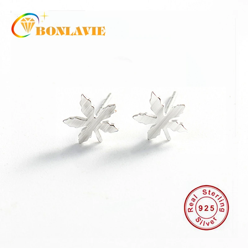 BONLAVIE S925 фотография Девушки Простой модный серебряный ушной Декор простой