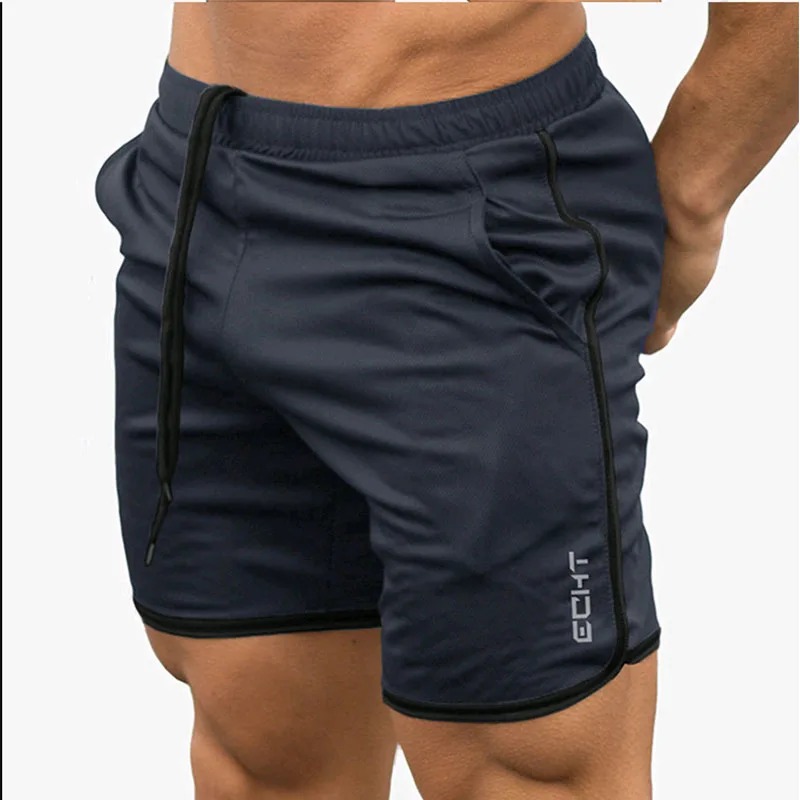 

New Men Fitness Bodybuilding Shorts Man Summer Workout Male Breathable Mesh Quick Dry Sportswear Jogger Beach Short Pants
