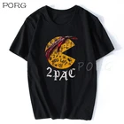 2pac Тупак Шакур R.I.P Повседневная Уличная одежда Мужская мода хип-хоп рэп крутая футболка с коротким рукавом хлопковая Футболка Винтажная Футболка