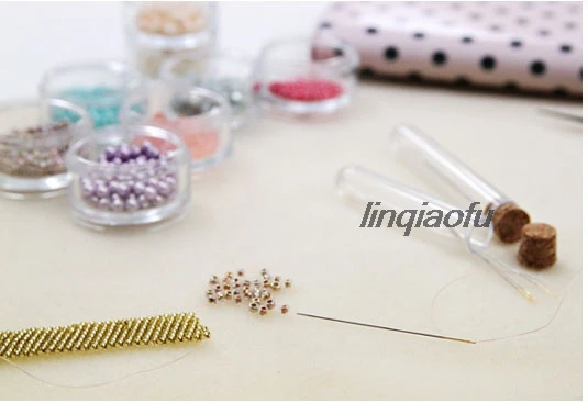 Японские импортные иглы для бисера хирошима две|Швейные инструменты и