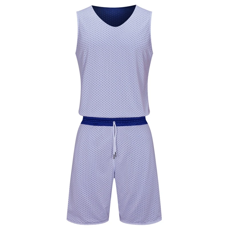 Двусторонний дышащий Быстросохнущий Спортивный костюм без рукавов жилет и шорты