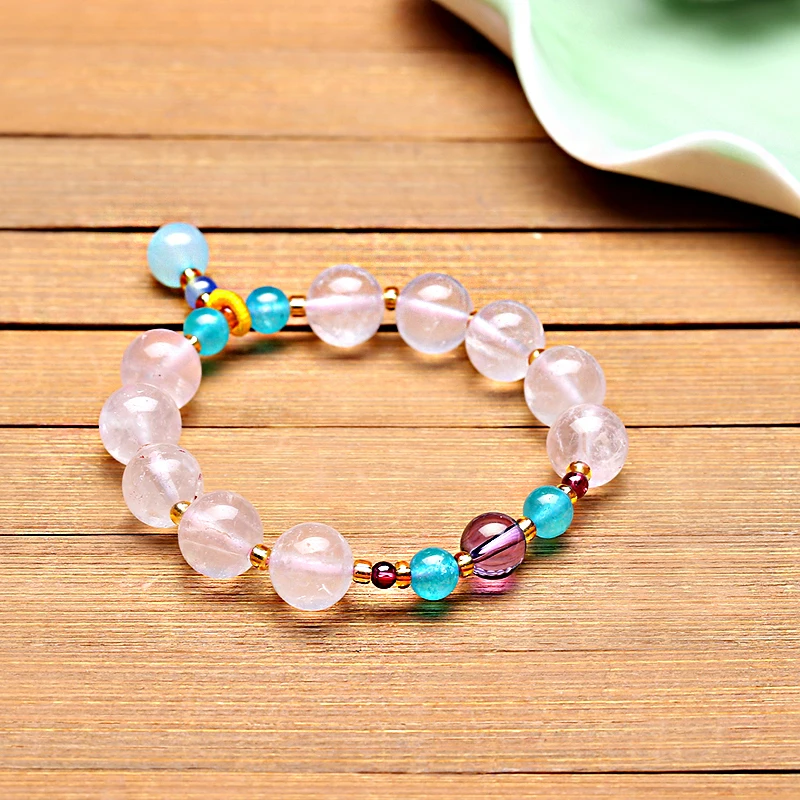 Лидер продаж женский браслет из натурального порошкового хрусталя Модный