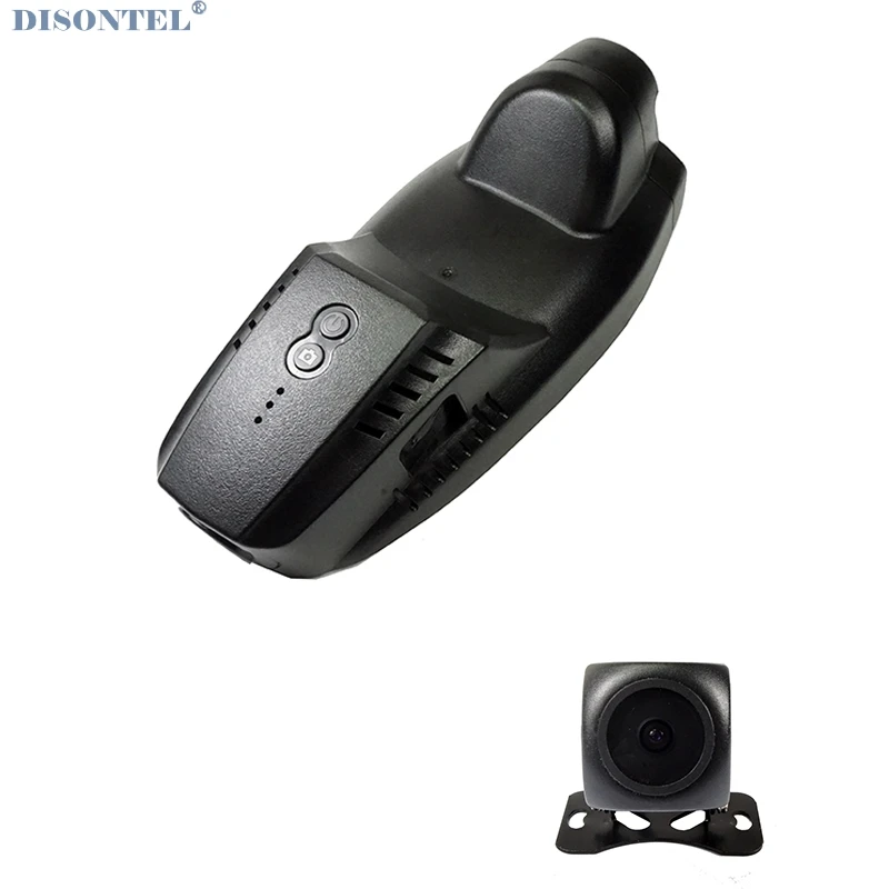 dual lens Для Ford Kuga общая модель Автомобильный видеорегистратор Wifi DVR видеорегистратор управление с помощью мобильного телефона ПРИЛОЖЕНИЕ SONY IMX 323 - Название цвета: dual lens