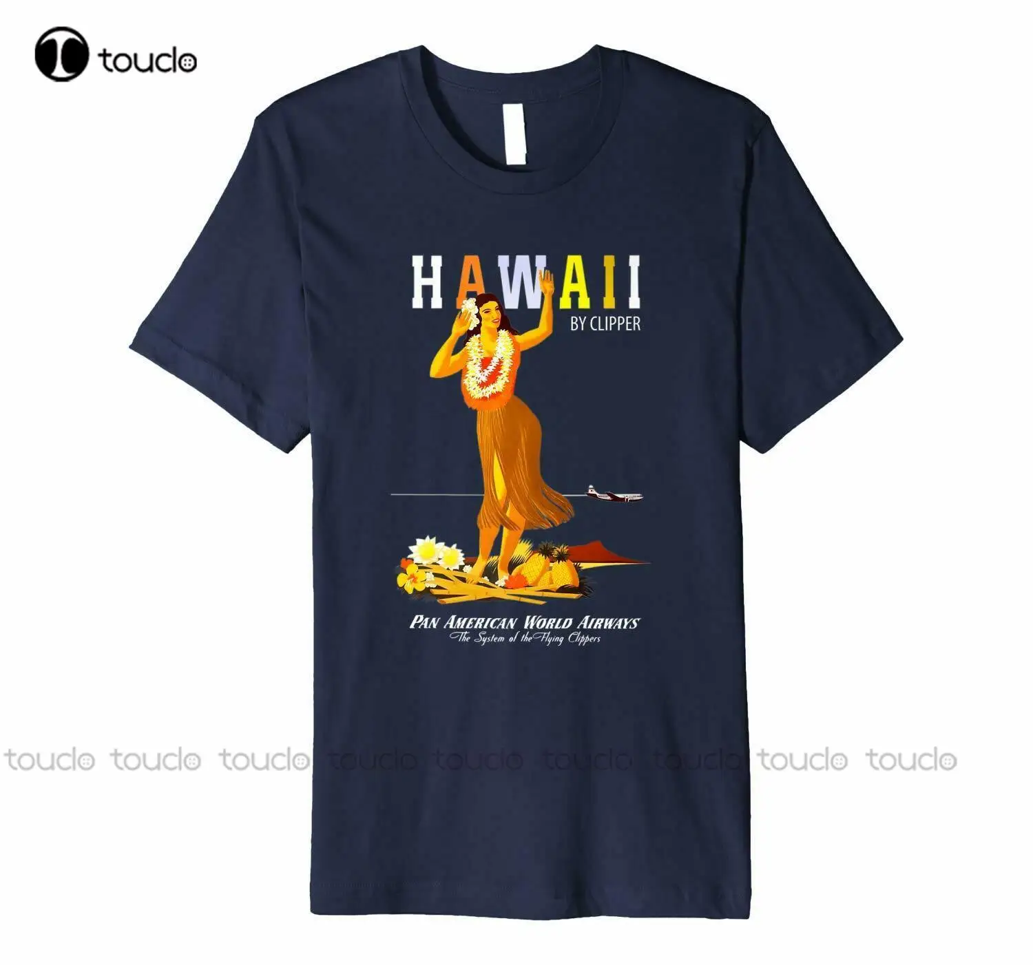 

Vintage Hawaii Pan Am Travel T-Shirts Tee Size M-5Xl Us 100% Cotton Trend Unisex Women Men Tee Shirt