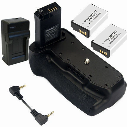 Батарейный держатель+ 2х LP-E17 аккумулятор+ LP-E17 зарядное устройство для Canon EOS 800D/Rebel T7i/77D/Kiss X9i DSLR камеры, LP-E17, LPE17