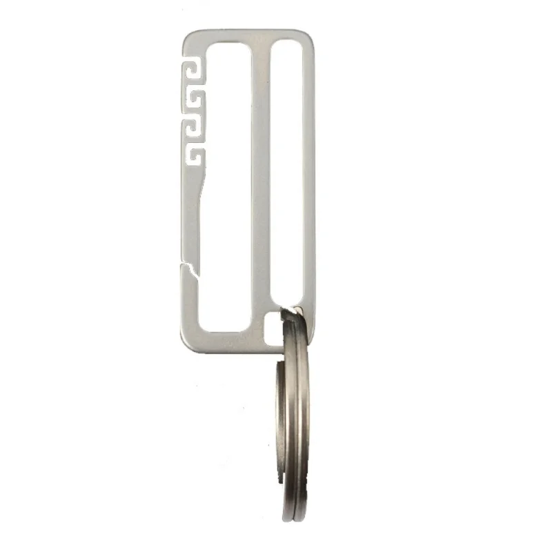 Брелок из титанового сплава пряжка для ремня цепочка ключей мужское висячее