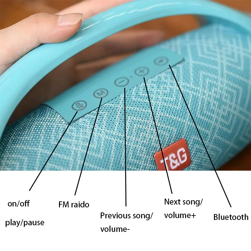 Светодиодный одинамики со светодиодным фонариком портативный сабвуфер с
