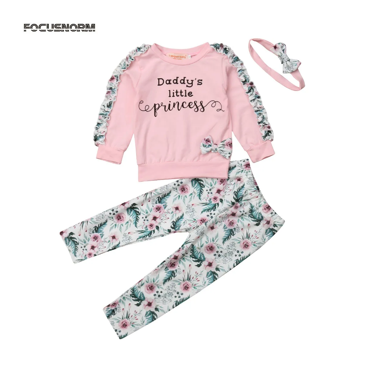 Новая брендовая футболка с длинными рукавами для новорожденных девочек комплект