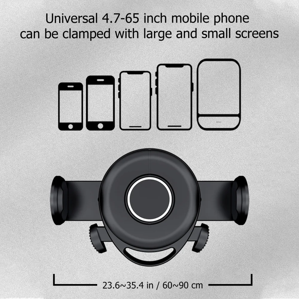 

Durable Car Phone Holder Auto Dashboard Cell Phone Mount Black Phone Stand