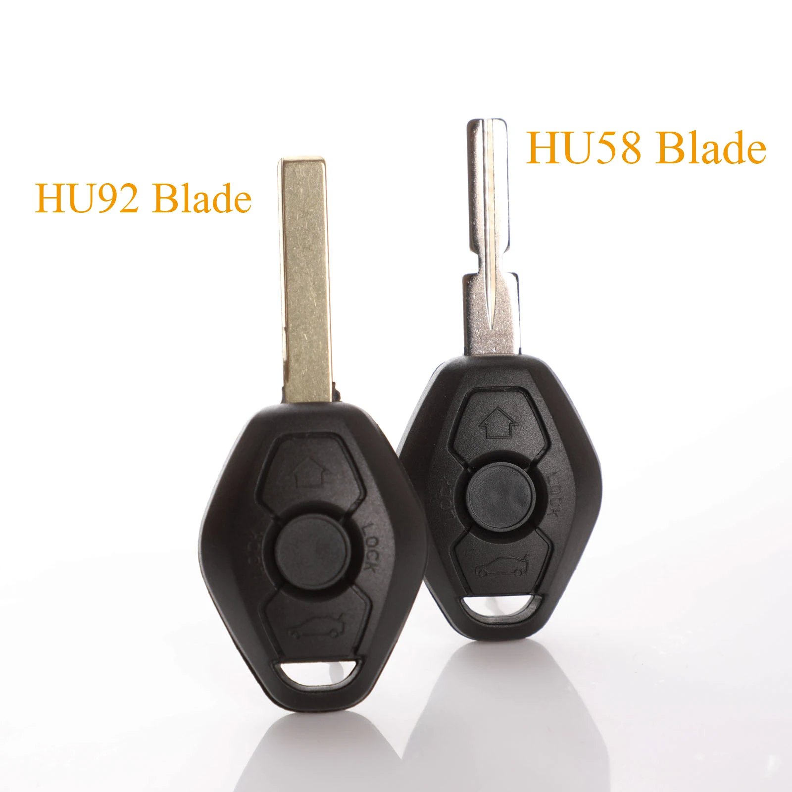 

Jingyuqin 3 кнопки сменный дистанционный Автомобильный ключ оболочка чехол Брелок для BMW 3 5 7 серия 325 X5 X3 Z3 Z4 HU92 /HU58 лезвие