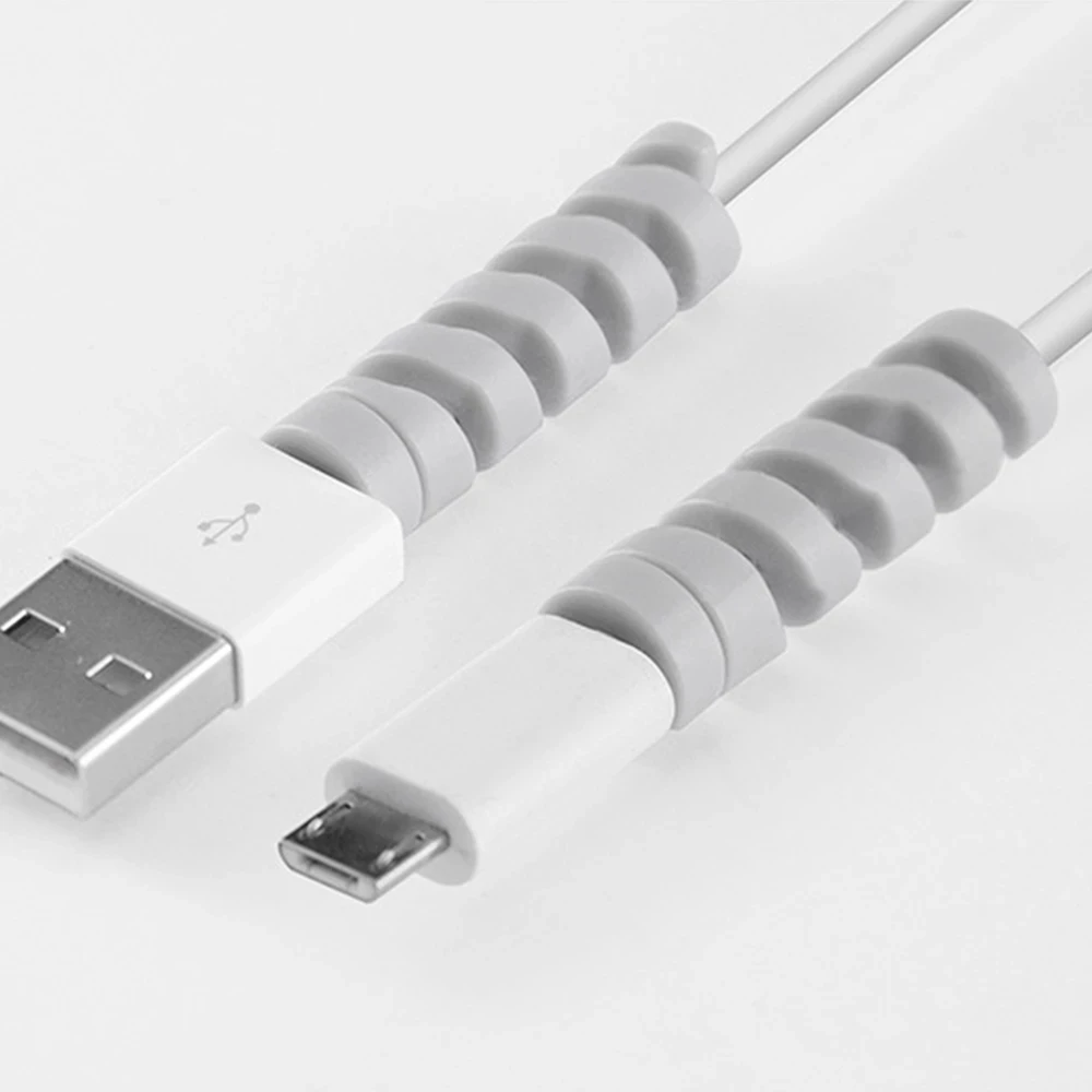 4 шт. защита для кабеля намотка чехол передачи данных от веревки пружинный шпагат