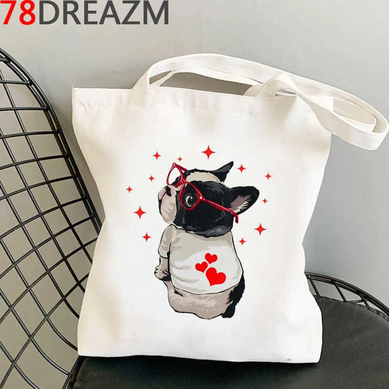 

Сумка для покупок Bull Terrier, холщовая эко-сумка для покупок, тканевая хозяйственная сумка