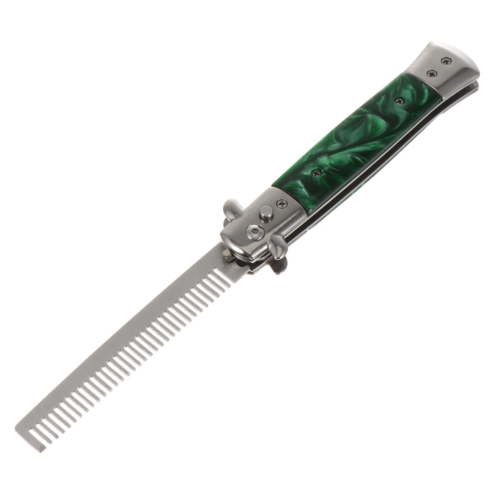 

Oil Hair Comb Spring Jump Comb Pocket Oil Hair Comb For Beard Mustache Head