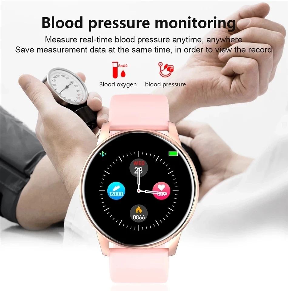 LIGE 2021 New Smart Watch Women Full Touch Screen Sport Fitness Watch IP67 Waterproof Bluetooth For Android ios smart watch Men