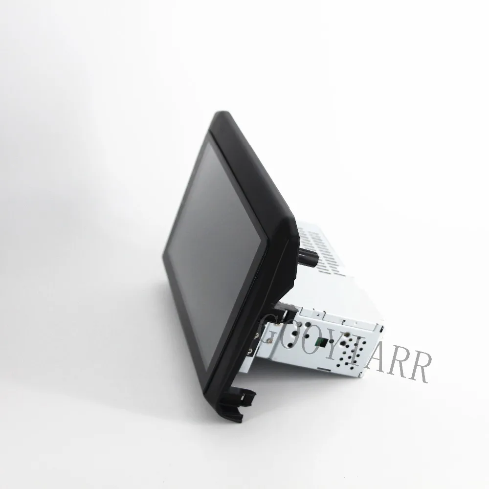 1din 9 дюймовый автомобильный радиоприемник четырехъядерный Android GPS навигация