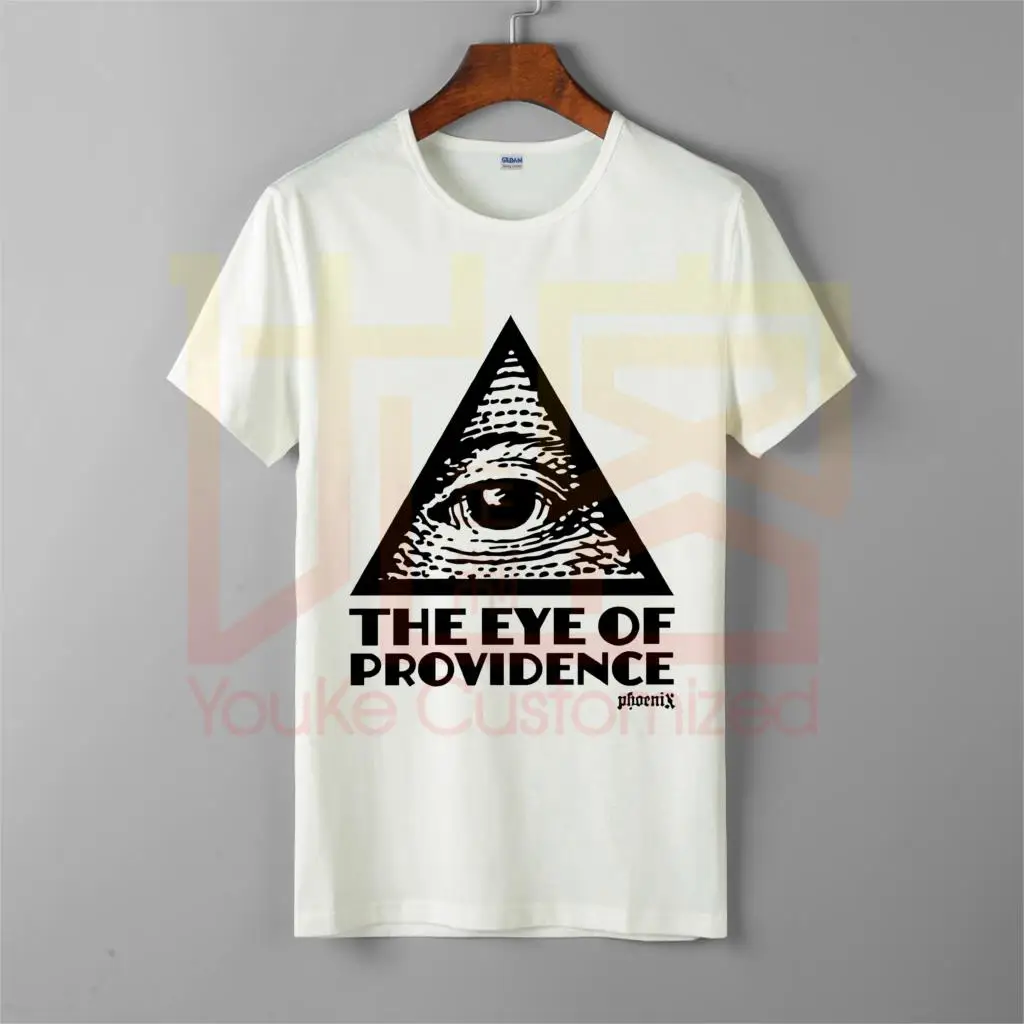Футболка глаз Провидения Мужская Новая Модная хлопковая с круглым вырезом и короткими рукавами