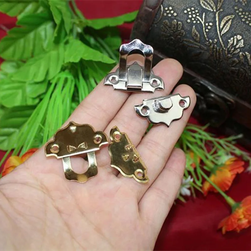 12 шт. 30x30 мм антикварная железная коробка для ювелирных изделий с замком и