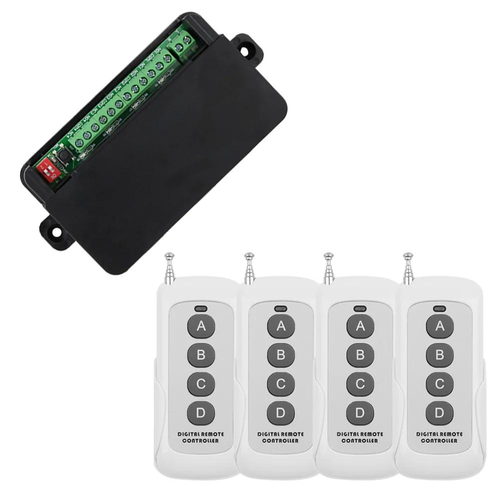 Дистанционный 433 МГц беспроводной пульт дистанционного управления AC 110 В 220 10 А 4CH