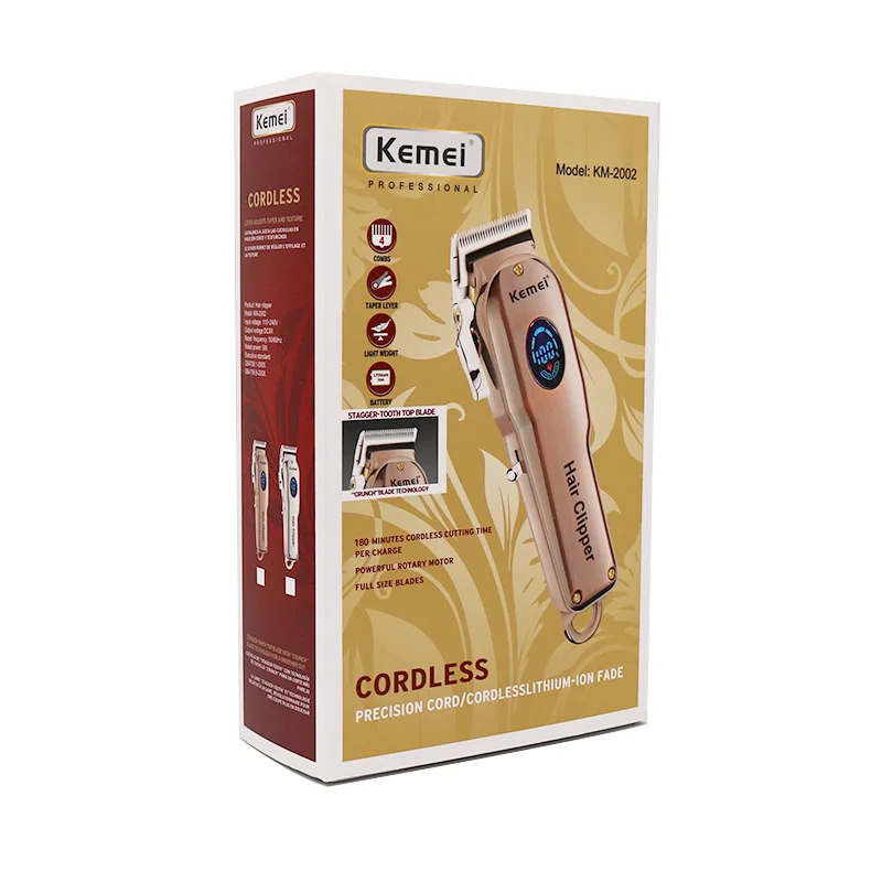 

Barber professional hair clipper men rechargeable hair trimmer electric haircutting machine fading haircut tapering cordless