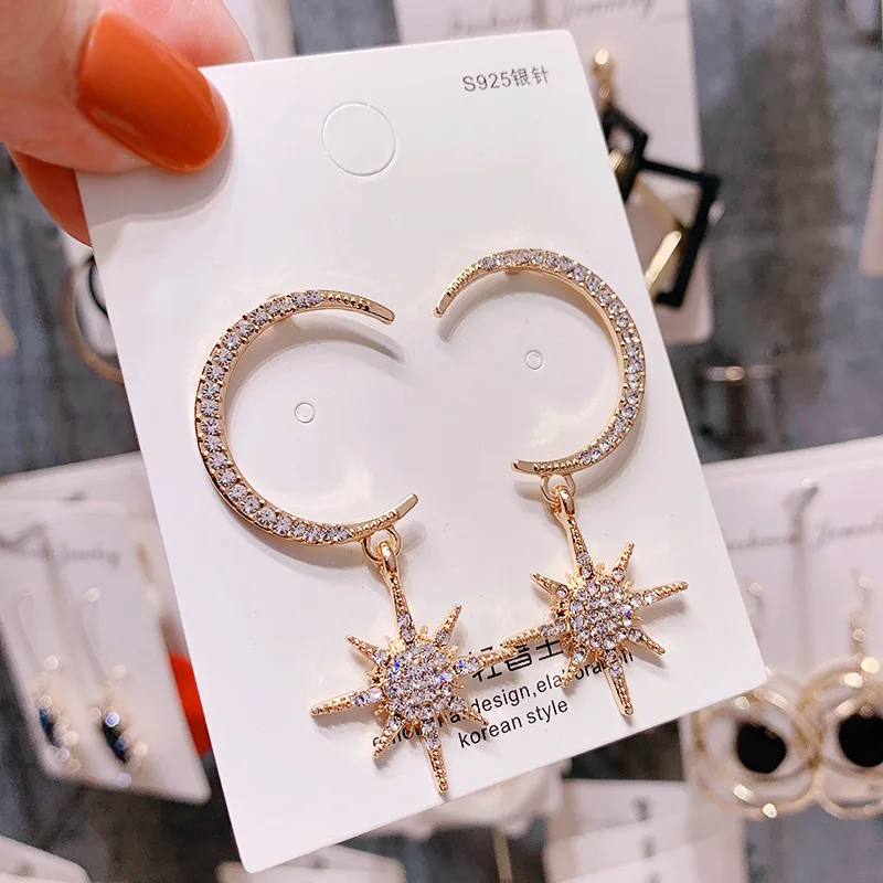 Серебряные иглы длинные женские серьги с жемчугом модные темперамент простые анти-аллергические серьги летние индивидуальные сетчатые украшения