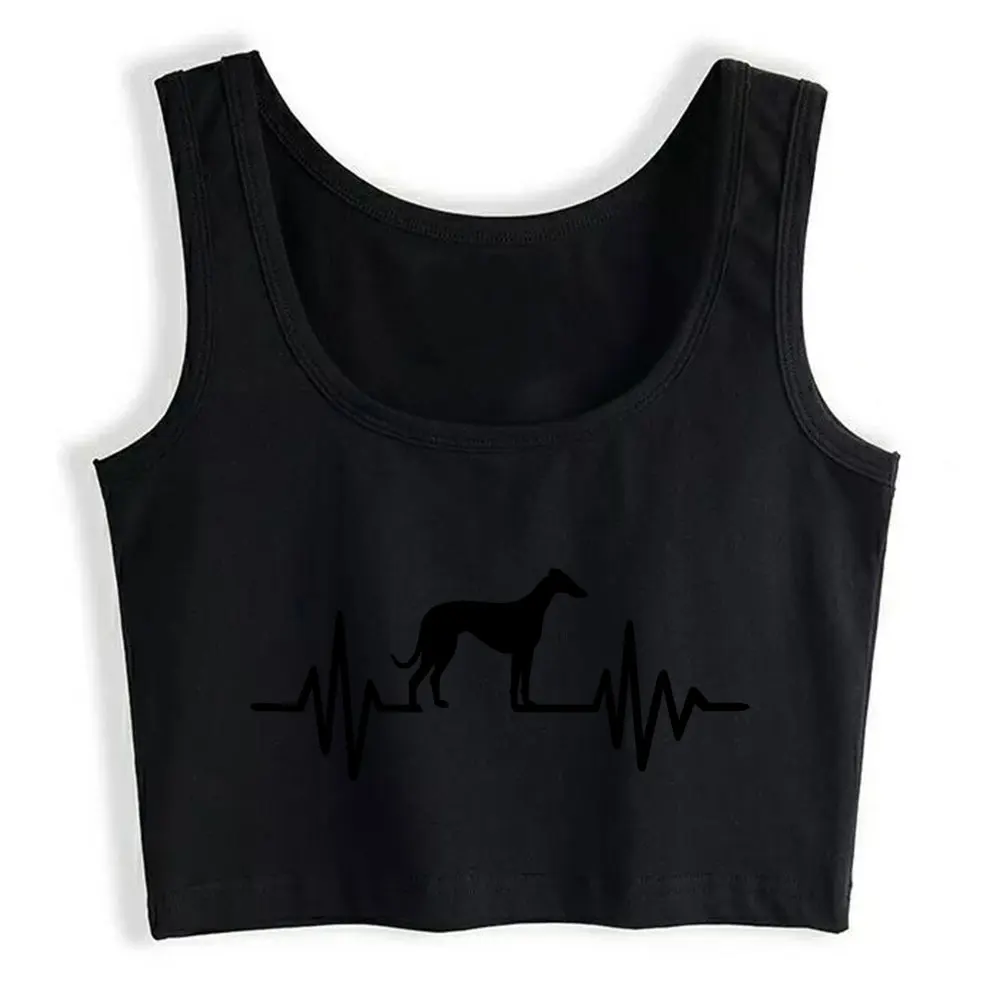 

Crop Top Female Italian Greyhound Fit Vintage Sleeveless Tops Women