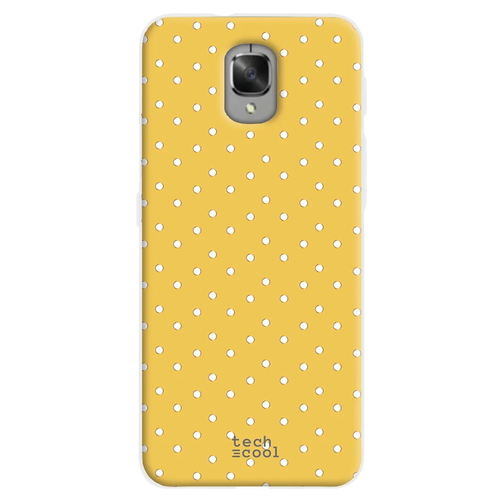 FunnyTech®Чехол для OnePlus 3 / Oneplus 3T l Чехол желтый фон в горошек|Бамперы| |