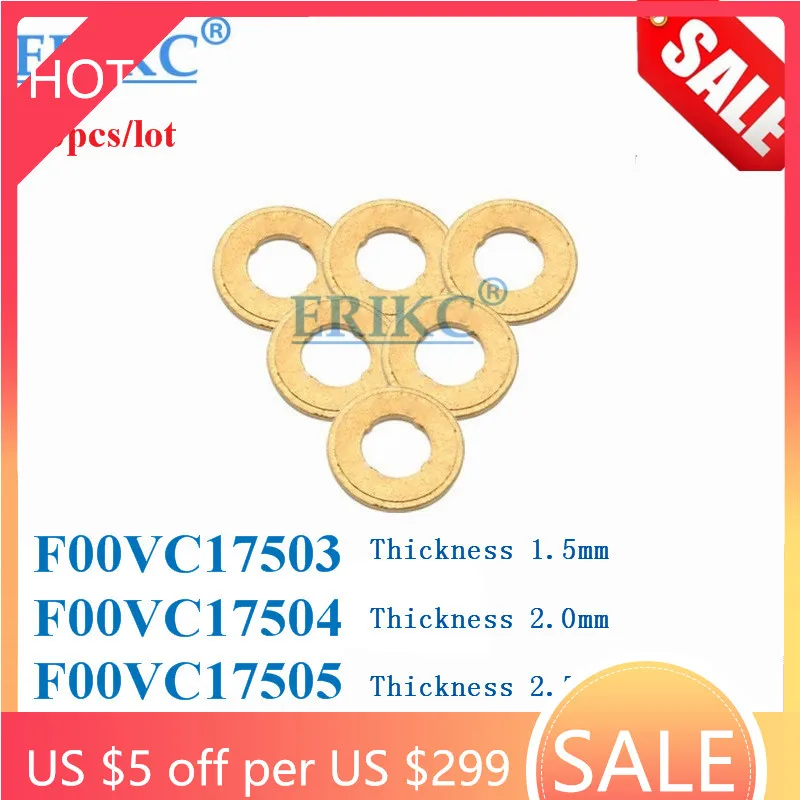 

F00VC17503 F00VC17504 F00VC17505 for BOSCH NOZZLE COPPER washer F 00V C17 503 and F 00V C17 504 and F 00V C17 505 10 pcs/ lot